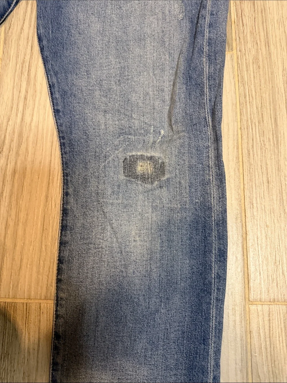 Ralph Lauren Distressed Straight Light Blue Jeans